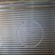 Transparent glass butter dish from lever