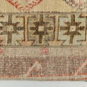 Tapis de couloir turc vintage beige crème, 80 x 224 cm