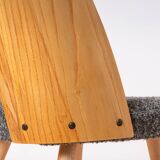 Ensemble de 4 chaises de salle à manger modernes du milieu du siècle par A. Šuman, rembourrées