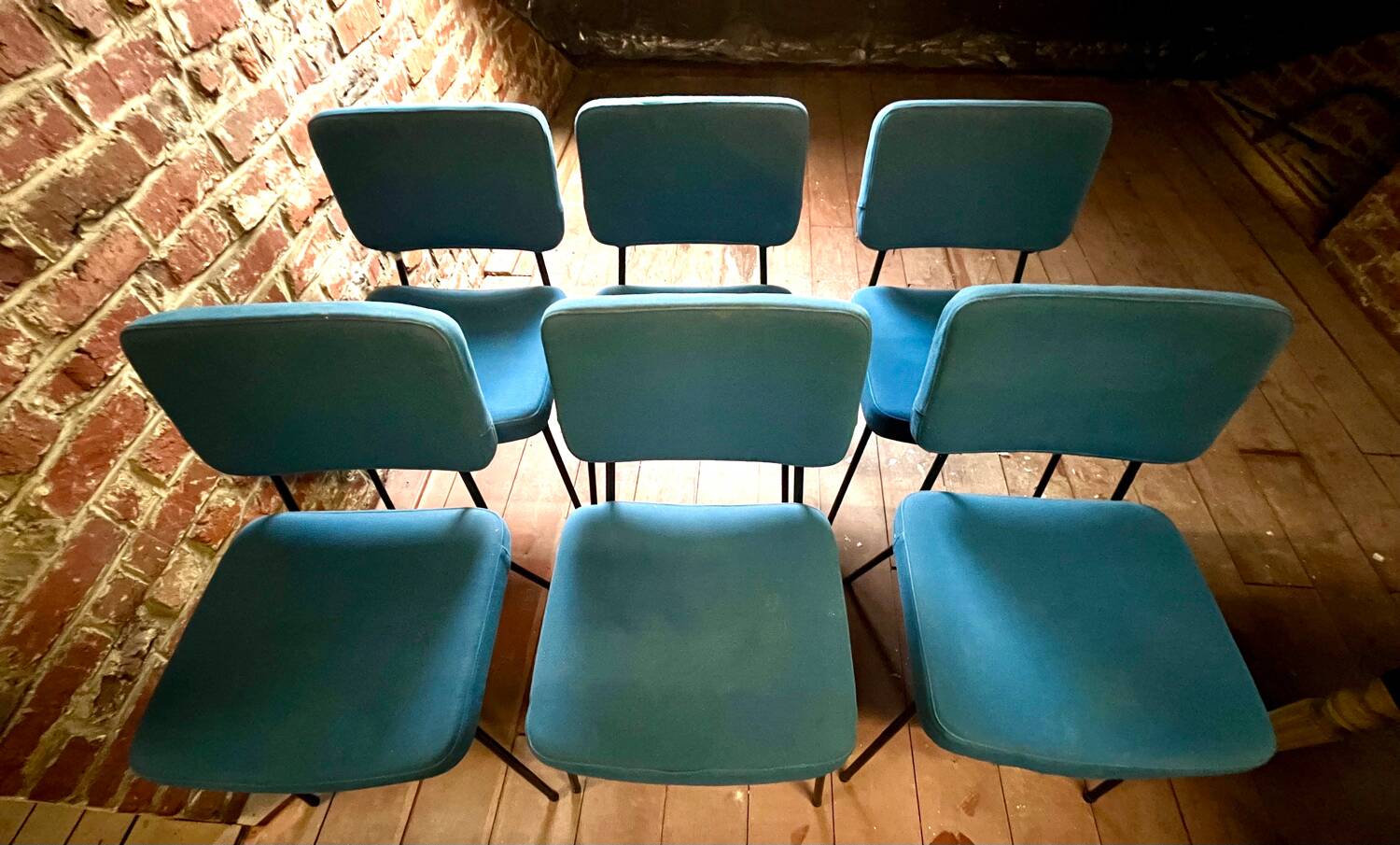 Set of 6 original chairs from the 60s/70s.