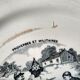 2 "proverbs and military" talking dessert plates - Gien porcelain