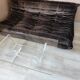 Vintage David LANGE glass & altuglas coffee table circa 1970
