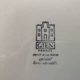 Hand-painted Gien earthenware serving dishes