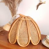 Wicker flower hanging