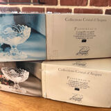 Vintage arque crystal dessert cups