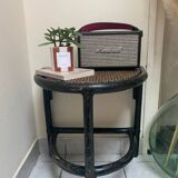 Table d’appoint ou chevet en rotin vintage