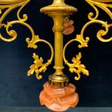 Golden antique bronze chandelier