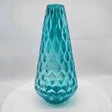 1960s Stunning Vase in Hand Blown Murano Glass. Made in Italy.