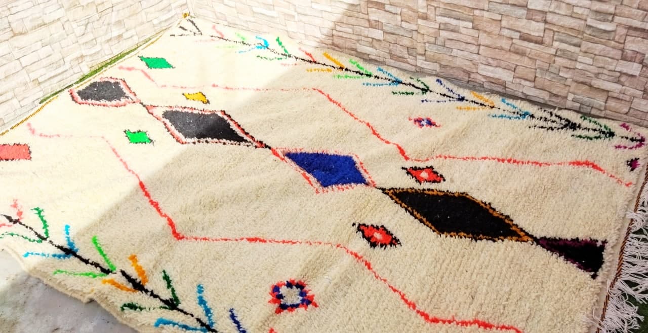 Moroccan tribal berber carpet 246 x 156cm