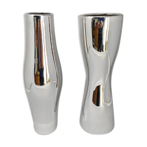 Paire de vases en céramique,