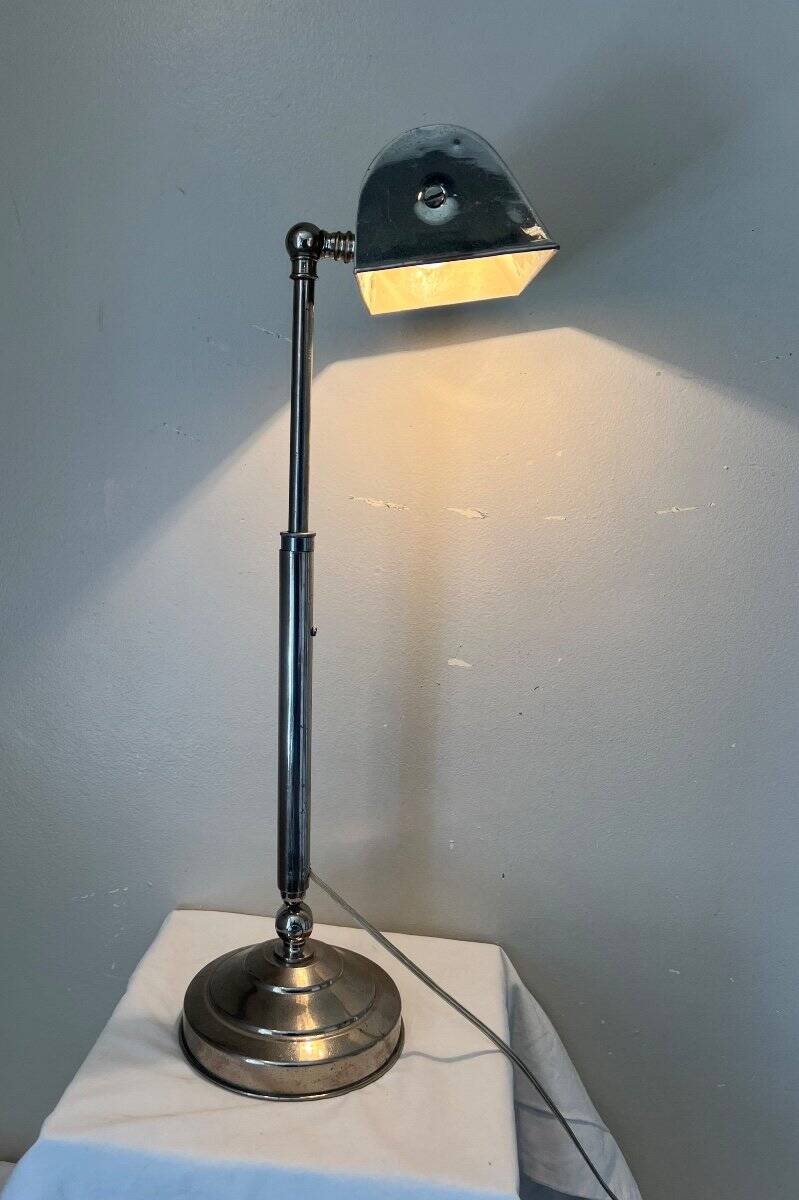 Art Deco chrome lamp