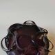 Vide poche Murano. Design forme florale Organique/Corolle. En verre soufflé violine. Diam 15 cm
