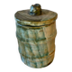 Glazed terracotta pot