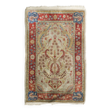 Fine handwoven vintage rug - Persian silk