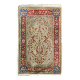 Fine handwoven vintage rug - Persian silk