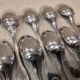 10 silver-plated coffee spoons, Christofle Vendome, 13.6 cm