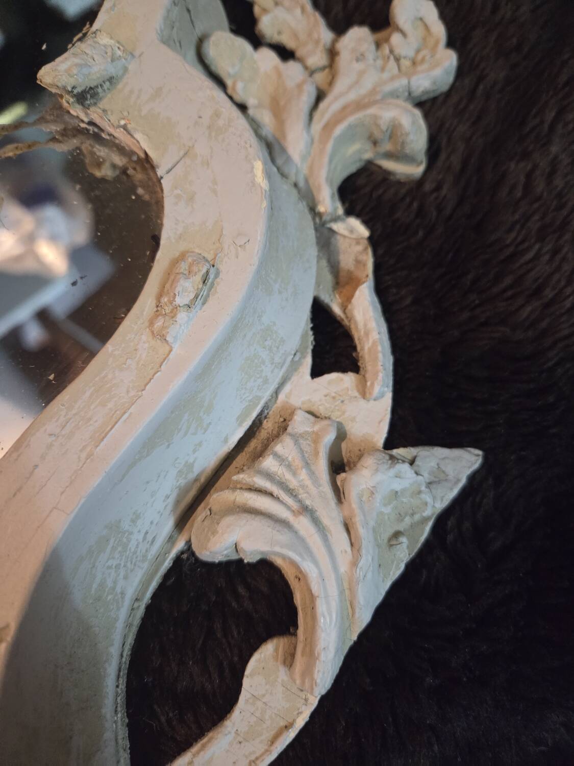 Antique 19th Century Dutch Trumeau Mirror – Rococo Style