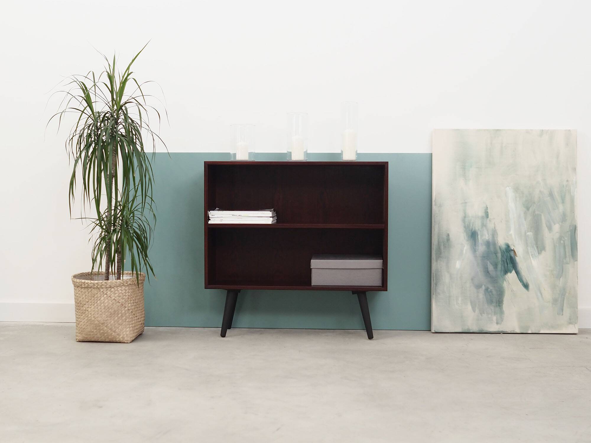 Rosewood bookcase, Danish design, 1970s, manufactured by Hjørnebo