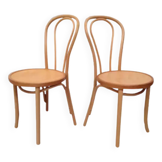 Pair of bentwood bistro chairs