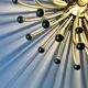 Lampe Pistillo, applique ou plafonnier en chrome Valenti Luce, design 1970