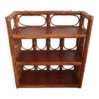 Vintage rattan shelf