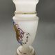 Vase en opaline decor emaille Louis XVI fin XIXe