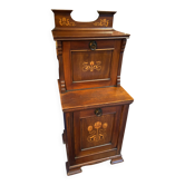 English-style mahogany shoe cabinet with inlaid decoration