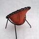 Vintage leather balloon chair, 1960s
