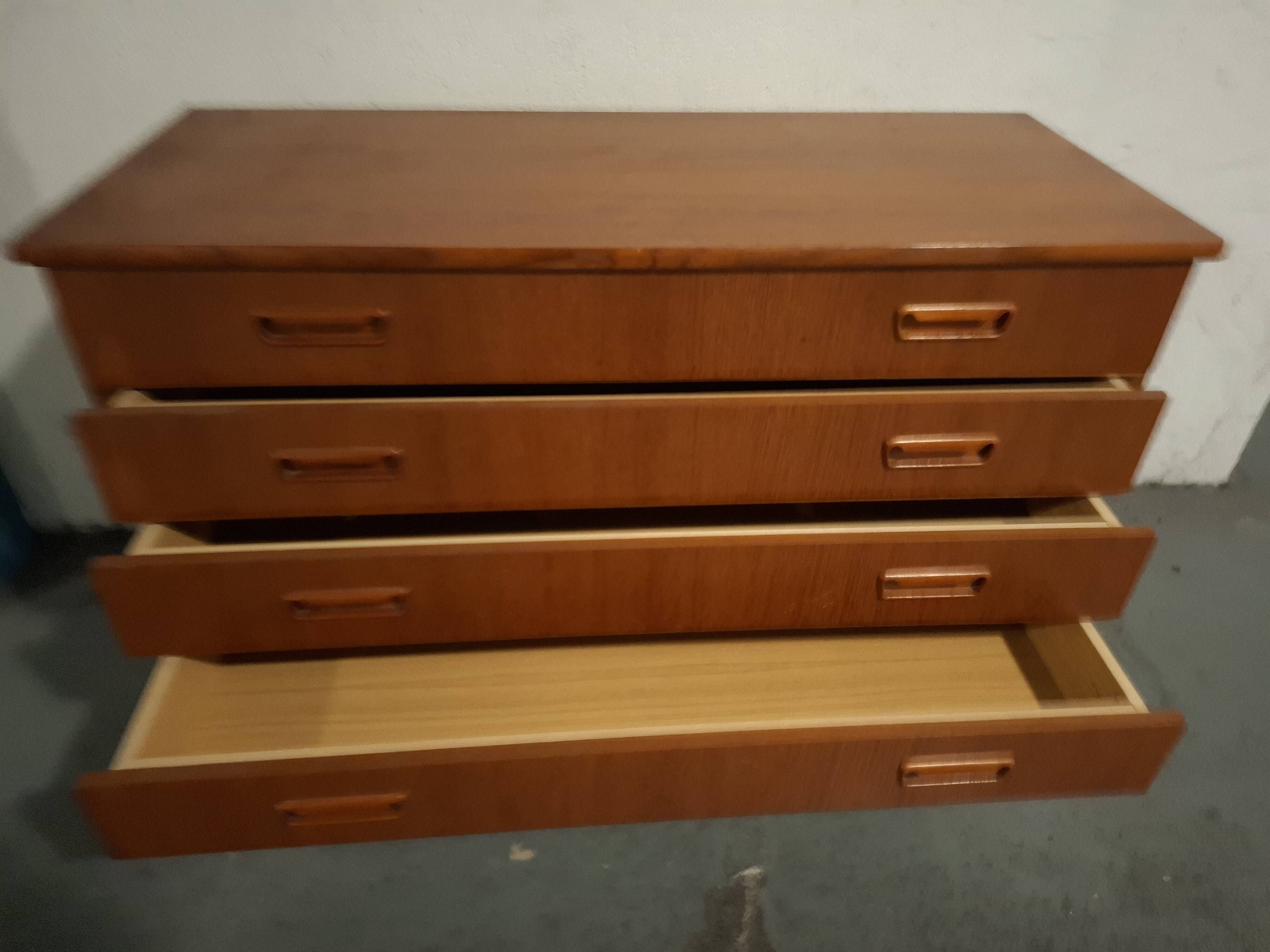 Scandinavian teak chest of drawers, 1960s design