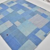Blue Vintage Turkish Antique Kilim Rug sku 3025