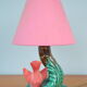 Barbtine lamp with little pink bird