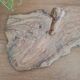 Antique brutalist wooden tray