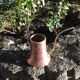 Brushed red copper watering can vintage 60s/70s