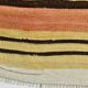 Tapis Kilim Vintage Rayé, Long Format aux Tons Chauds Boho, 65x366