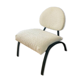 White curly armchair