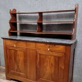 Saint Hubert buffet with shelves, Restoration period, in mahogany, circa 1820