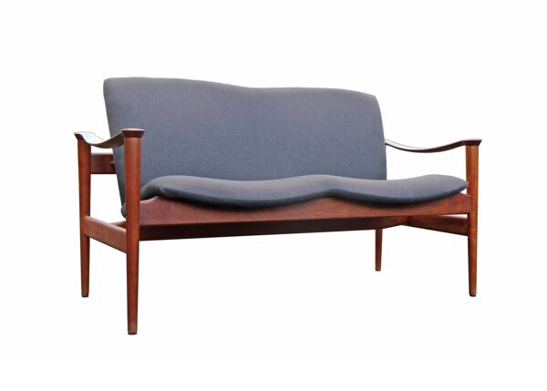 Canapé Loveseat 711 par Fredrik Kayser pour Vatne Lenestolfabrikk, 1960