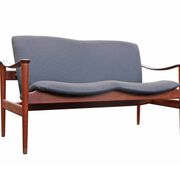 Loveseat 711 sofa by Fredrik Kayser for Vatne Lenestolfabrikk, 1960