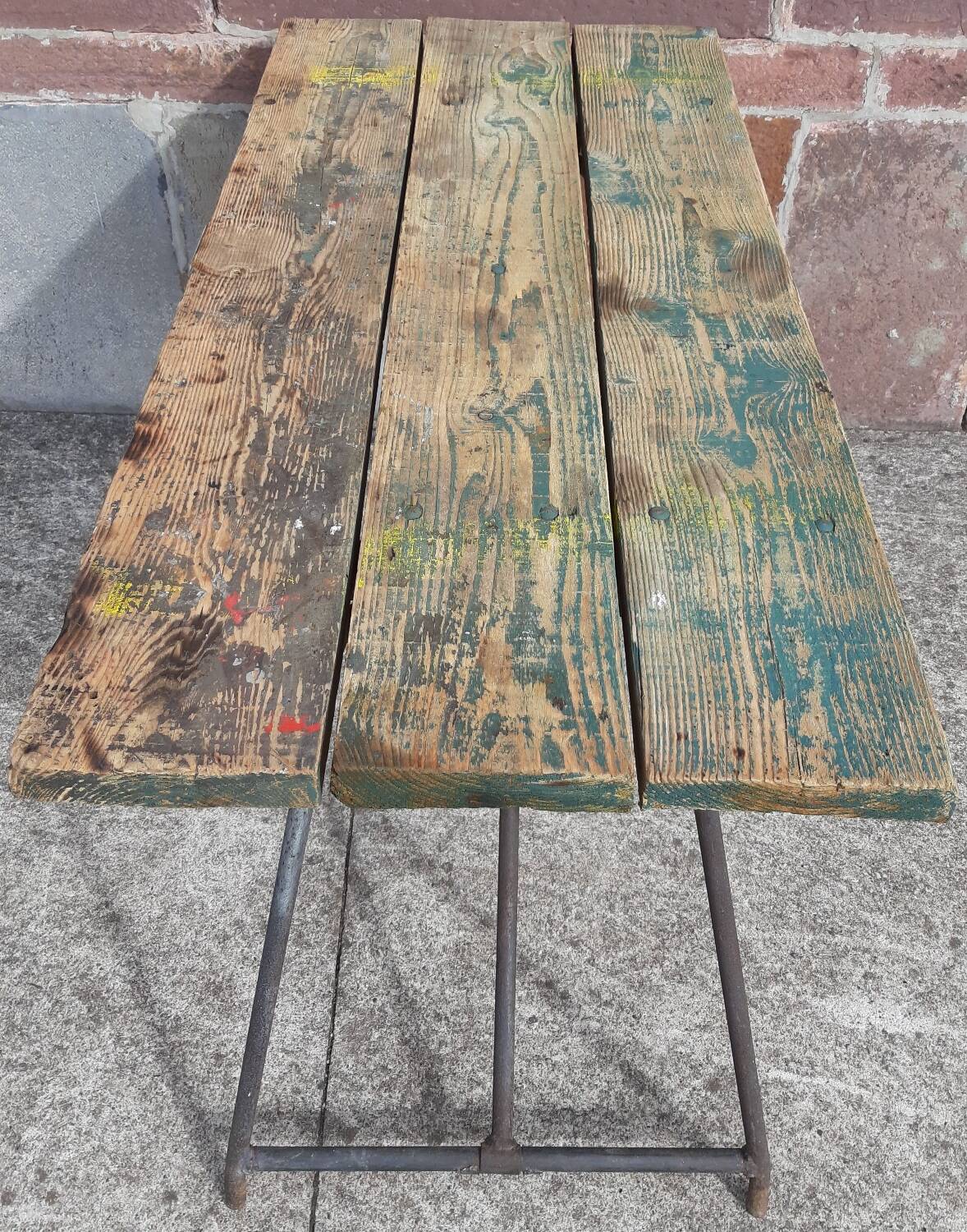 Folding workshop table