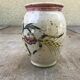 Vase grès Alsace Graessel beige décor ciselé made in France vintage