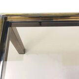 Table basse carrée Flaminia Belgochrom W. Rizzo. Vintage 70s