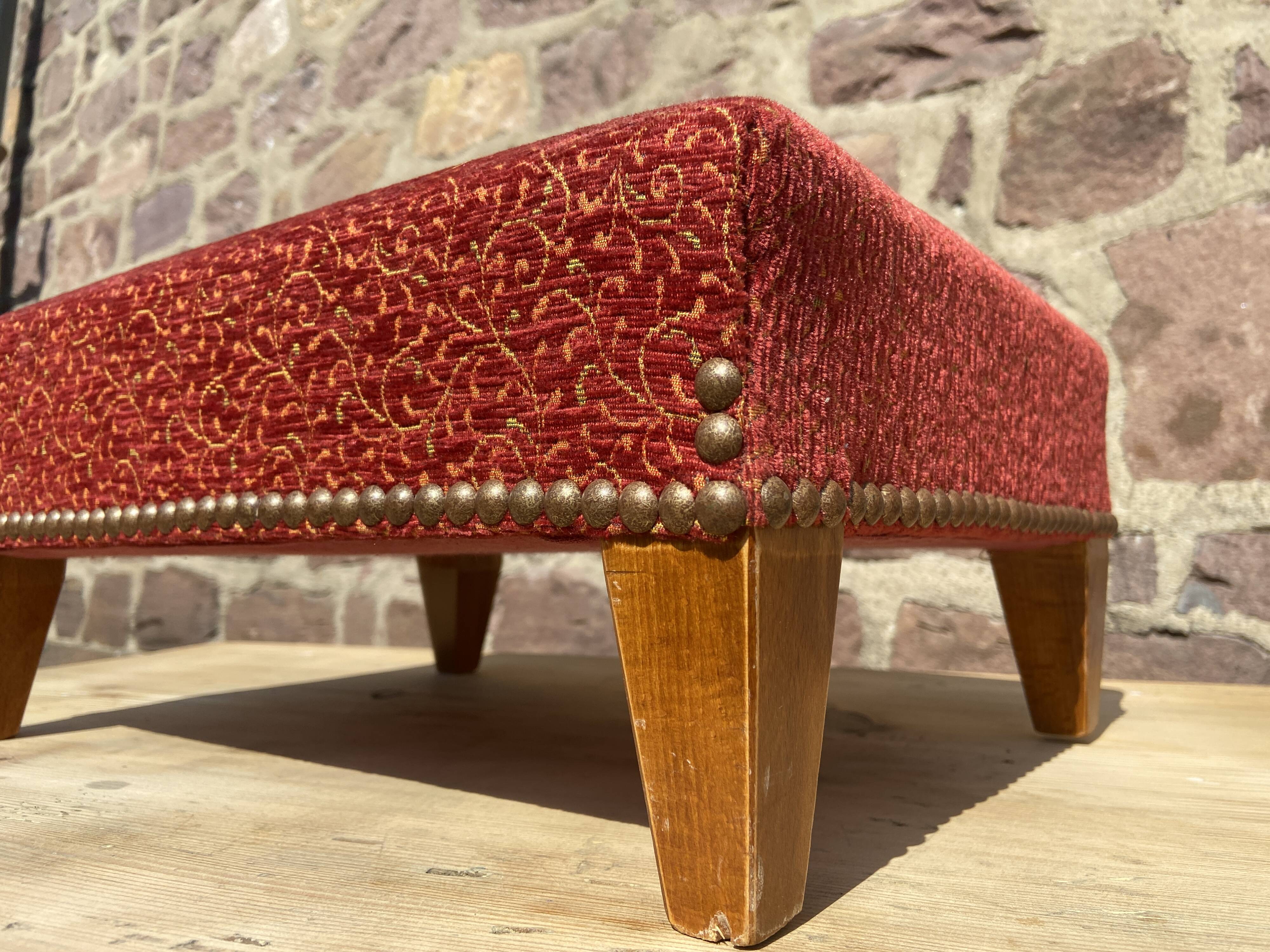 Footrest ottoman old Louis XVI 1950