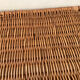 Woven wicker vintage suitcase