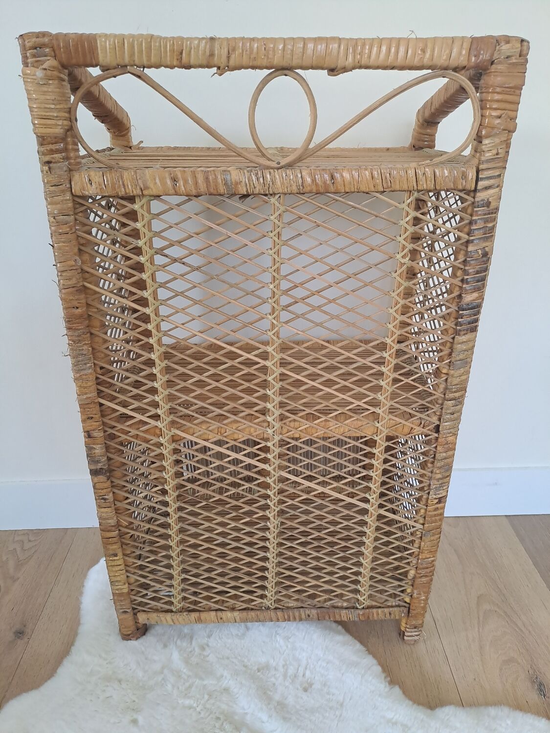 Rattan shelf/cabinet
