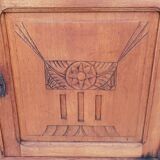 Art Deco period carved oak sideboard