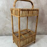 Rattan bottle holder