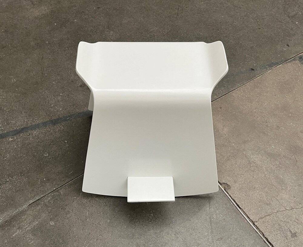 Minimalist Danish rocking stool by Michael C. Poulsen