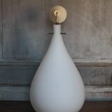 Vintage pendant light, white opaline water drop pendant light, opaline chandelier