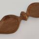 Vintage sculptural wooden pocket tray