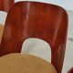Set of 4 TON 515 / 2 chairs by Oswald Haerdtl (Thonet) wood and mustard fabric